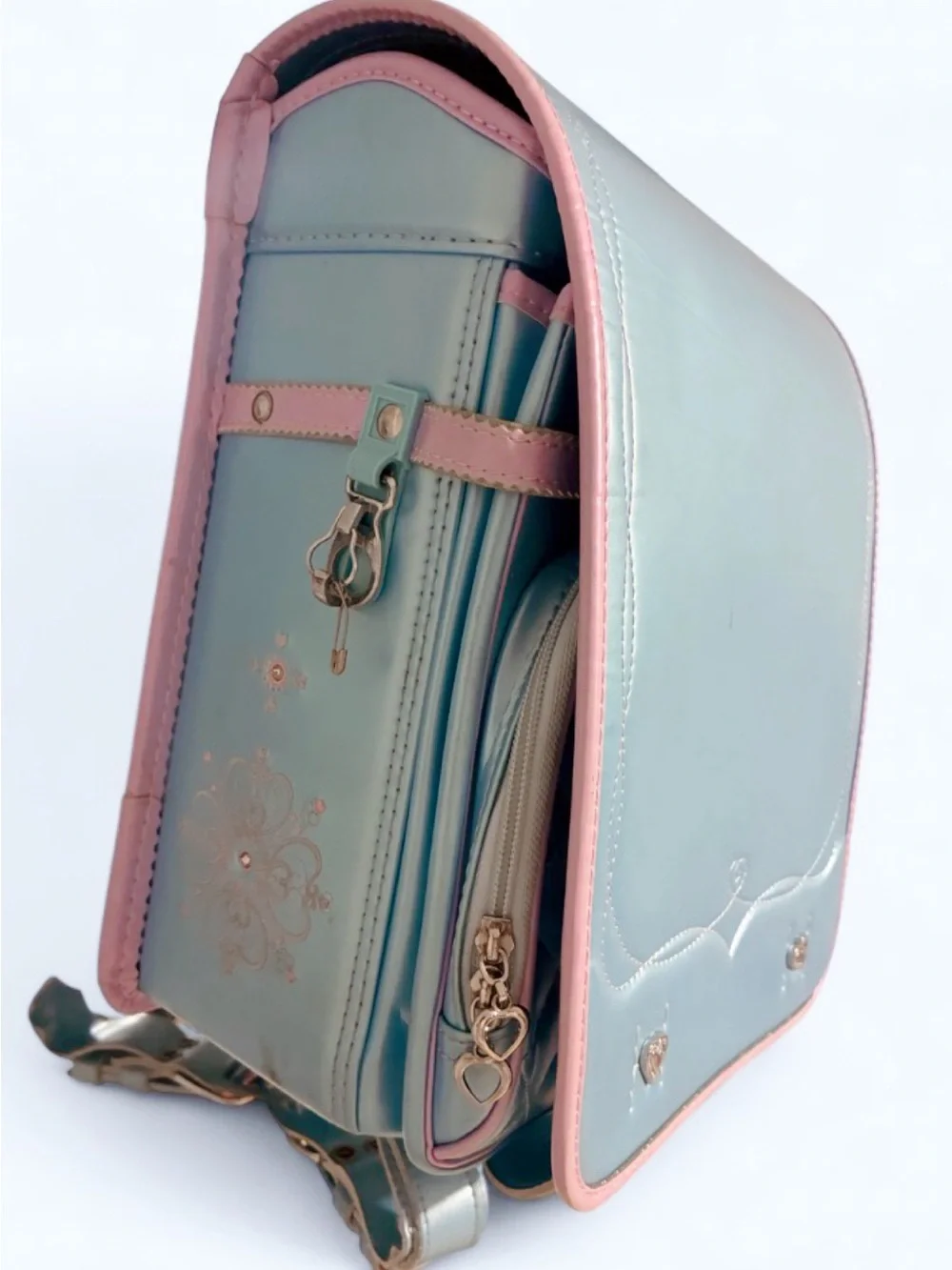 Blue and Pink Randoseru School Backpack
